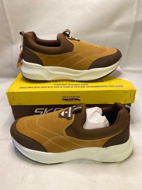 Men's EVA Fancy Skechers - Mustard